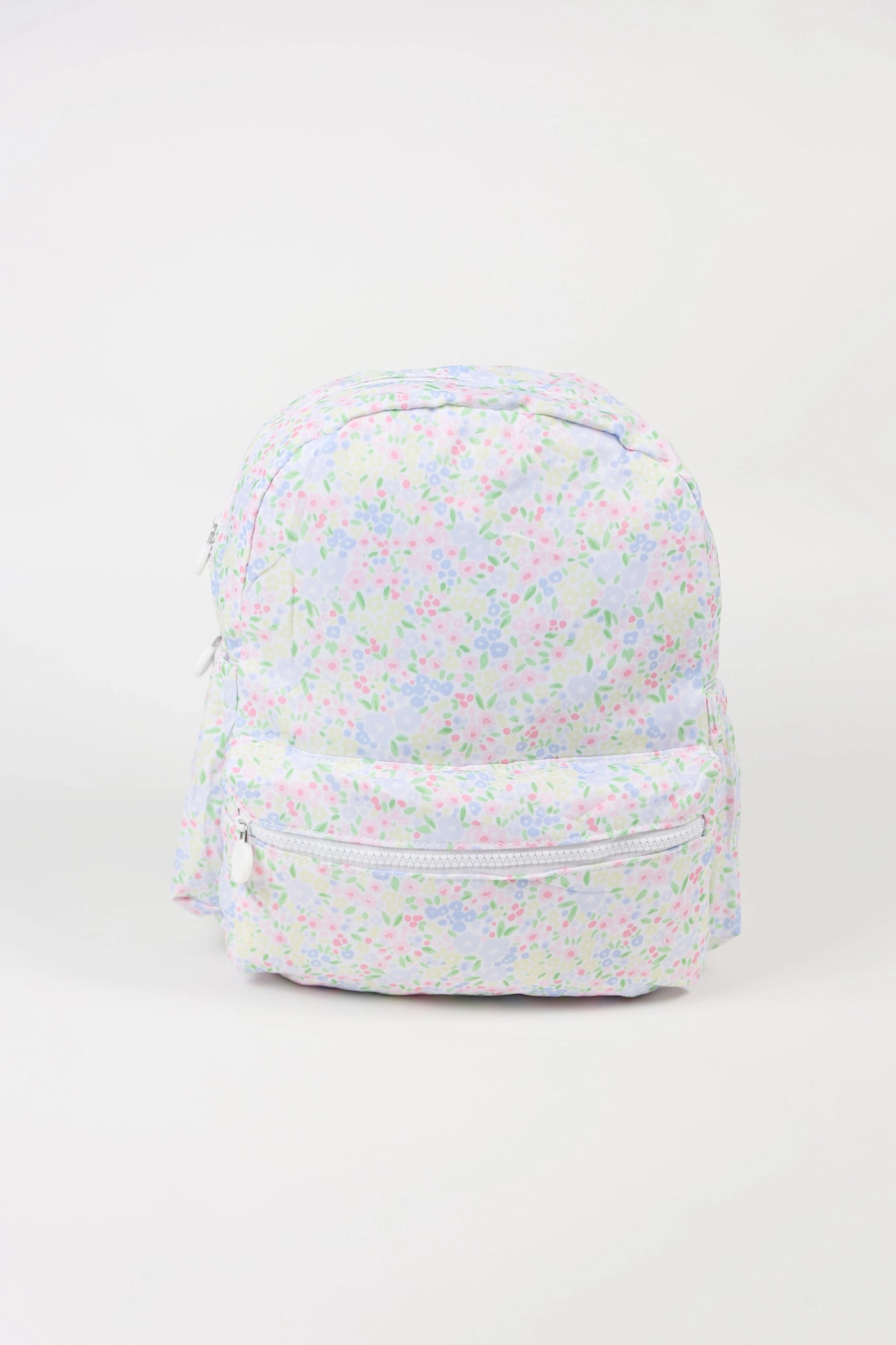 Pink Floral Nylon Backpack
