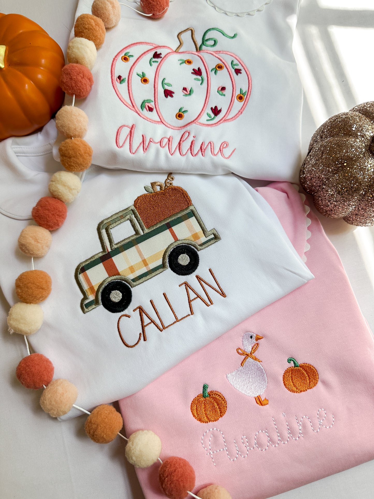 Personalized Fall Truck Bubble OR T-Shirt