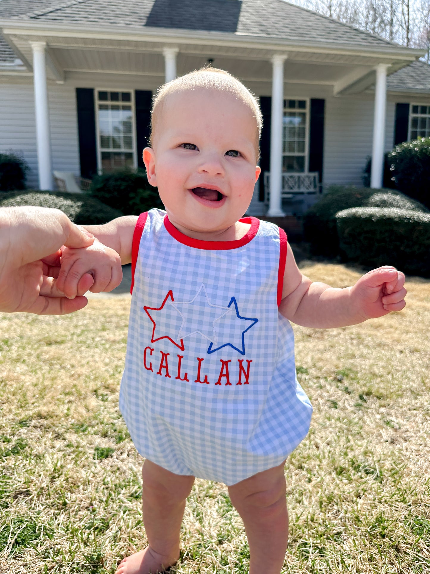 Red, White, Blue Romper