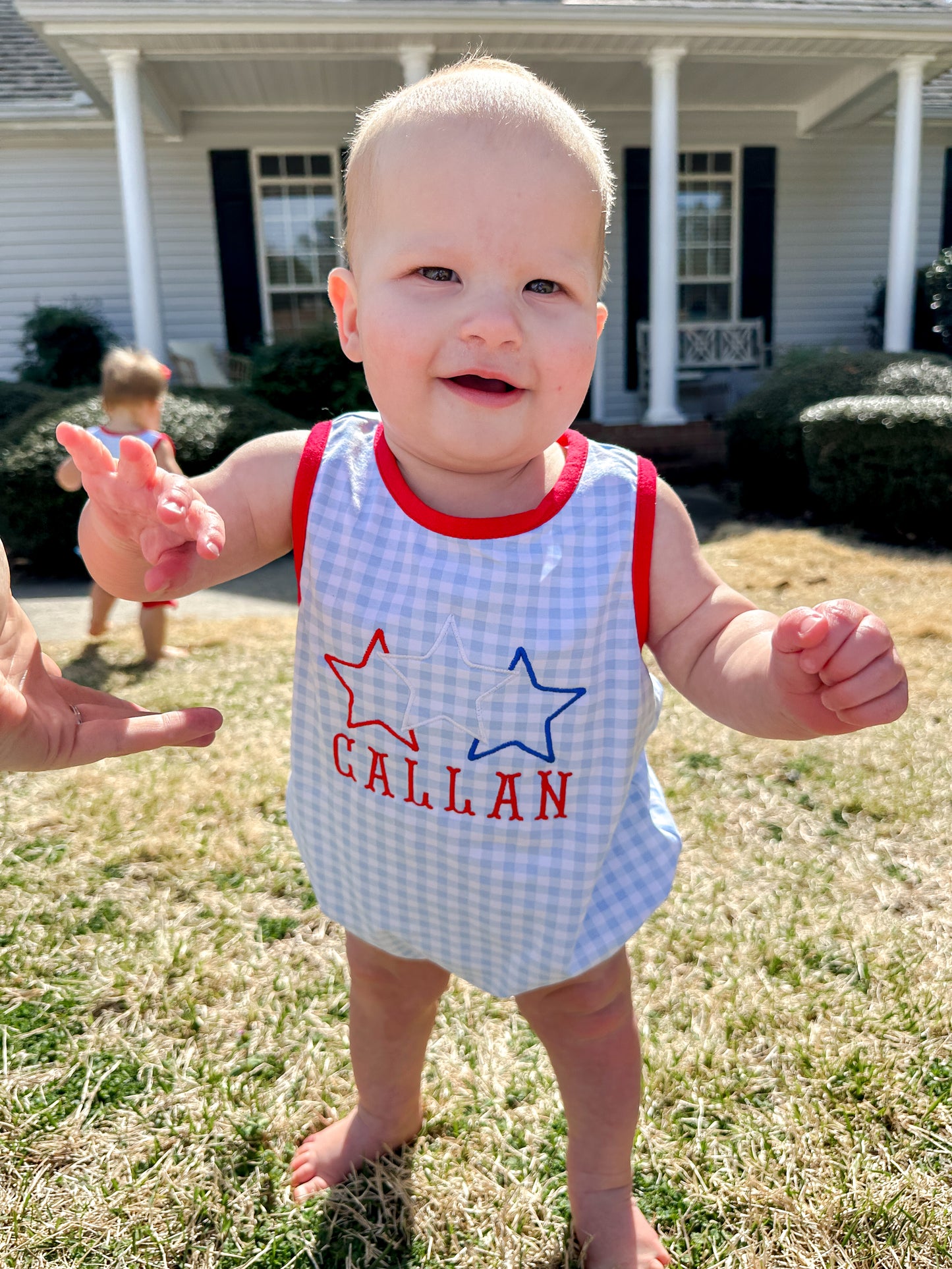 Red, White, Blue Romper