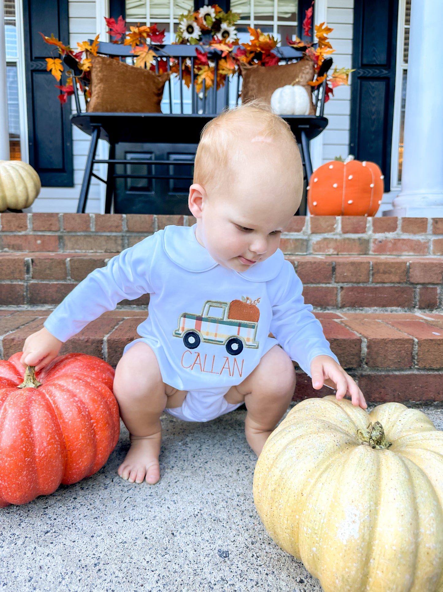 Personalized Fall Truck Bubble OR T-Shirt