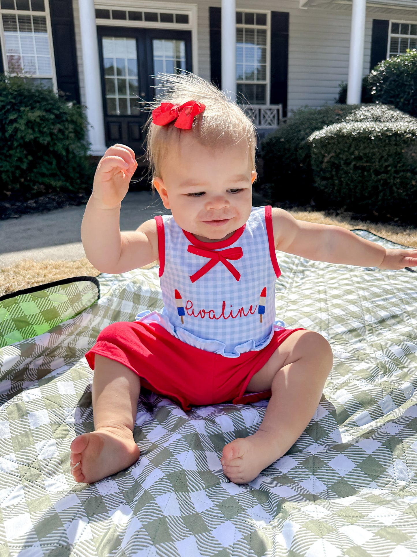 Red, White, Blue Ruffle Set