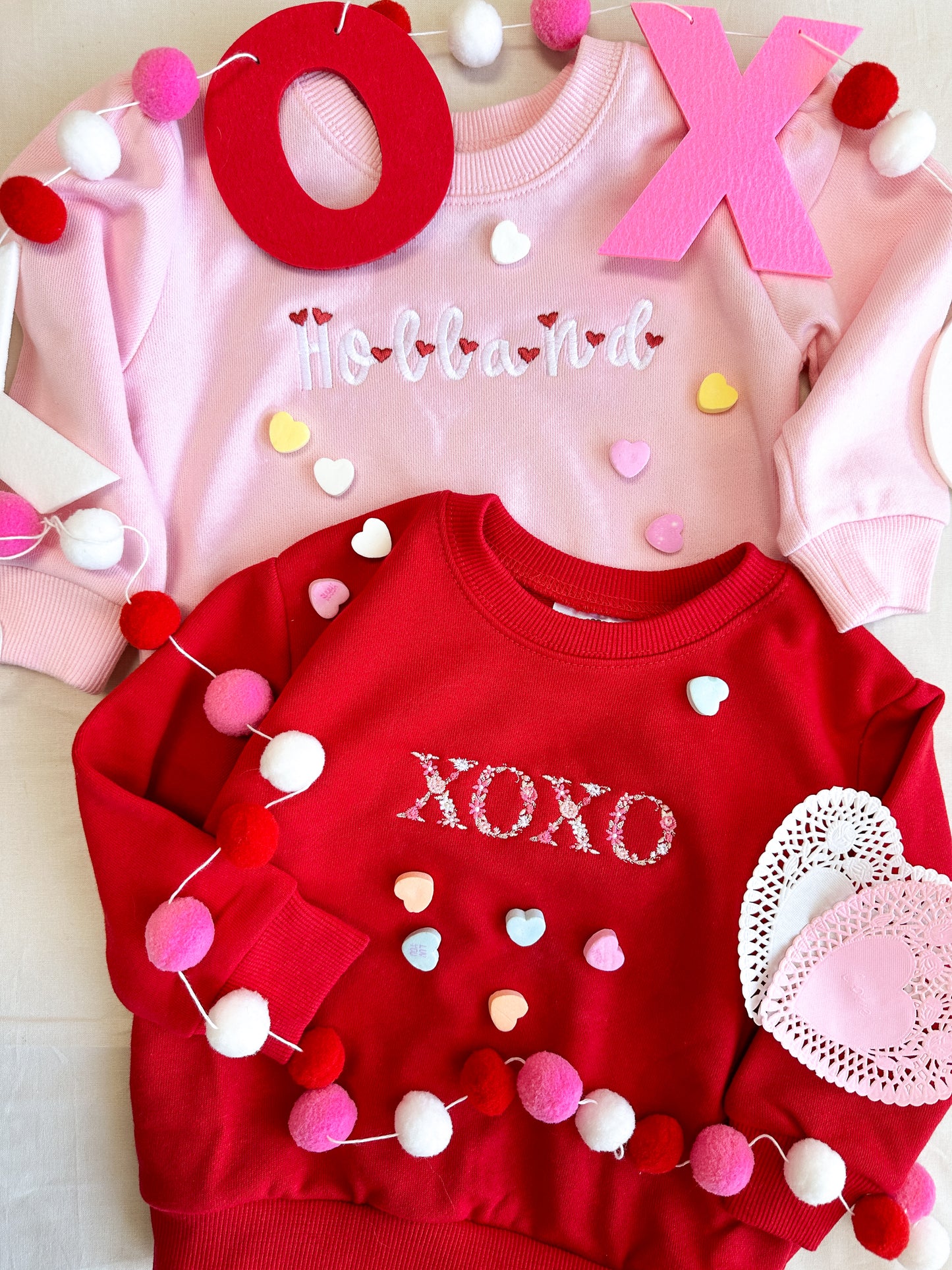 XOXO Puff Sleeve Sweatshirt