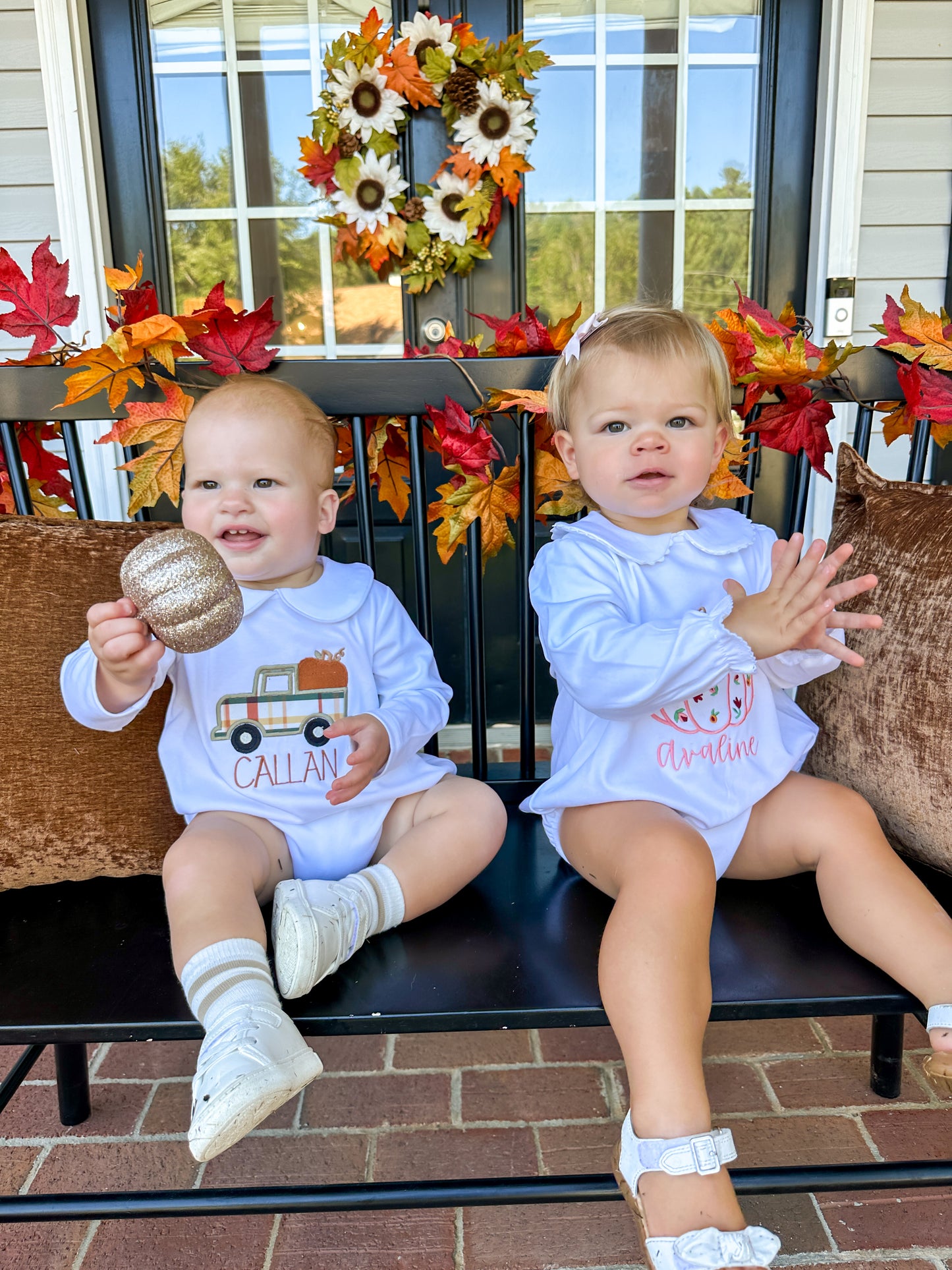 Personalized Fall Truck Bubble OR T-Shirt