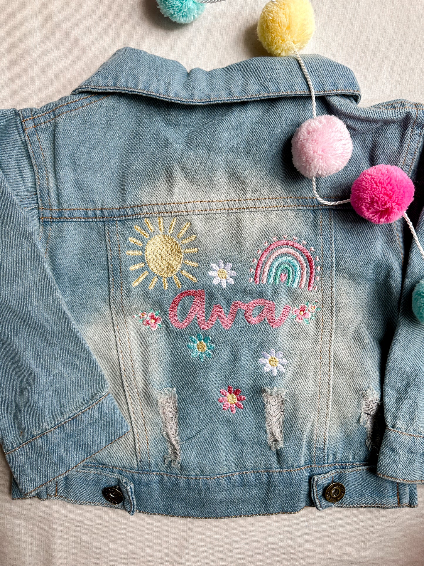 Custom Embroidered Children's Jean Jacket