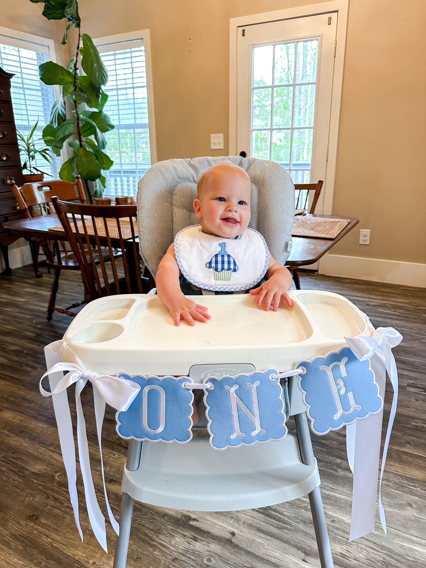 Solid Color Birthday Highchair Banner