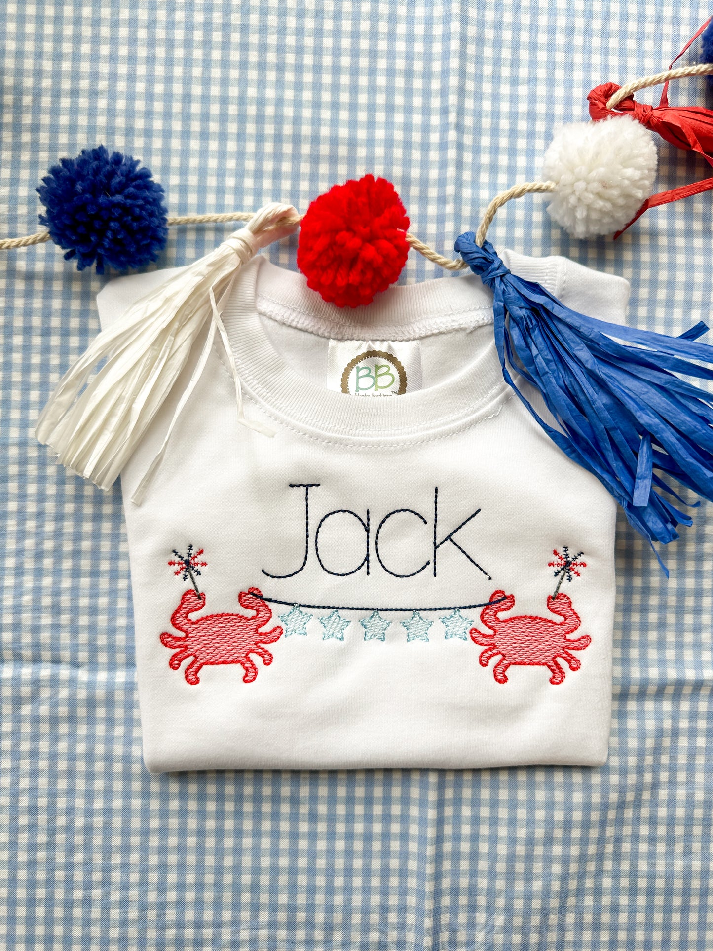 Patriotic Crab Personalized T-Shirt
