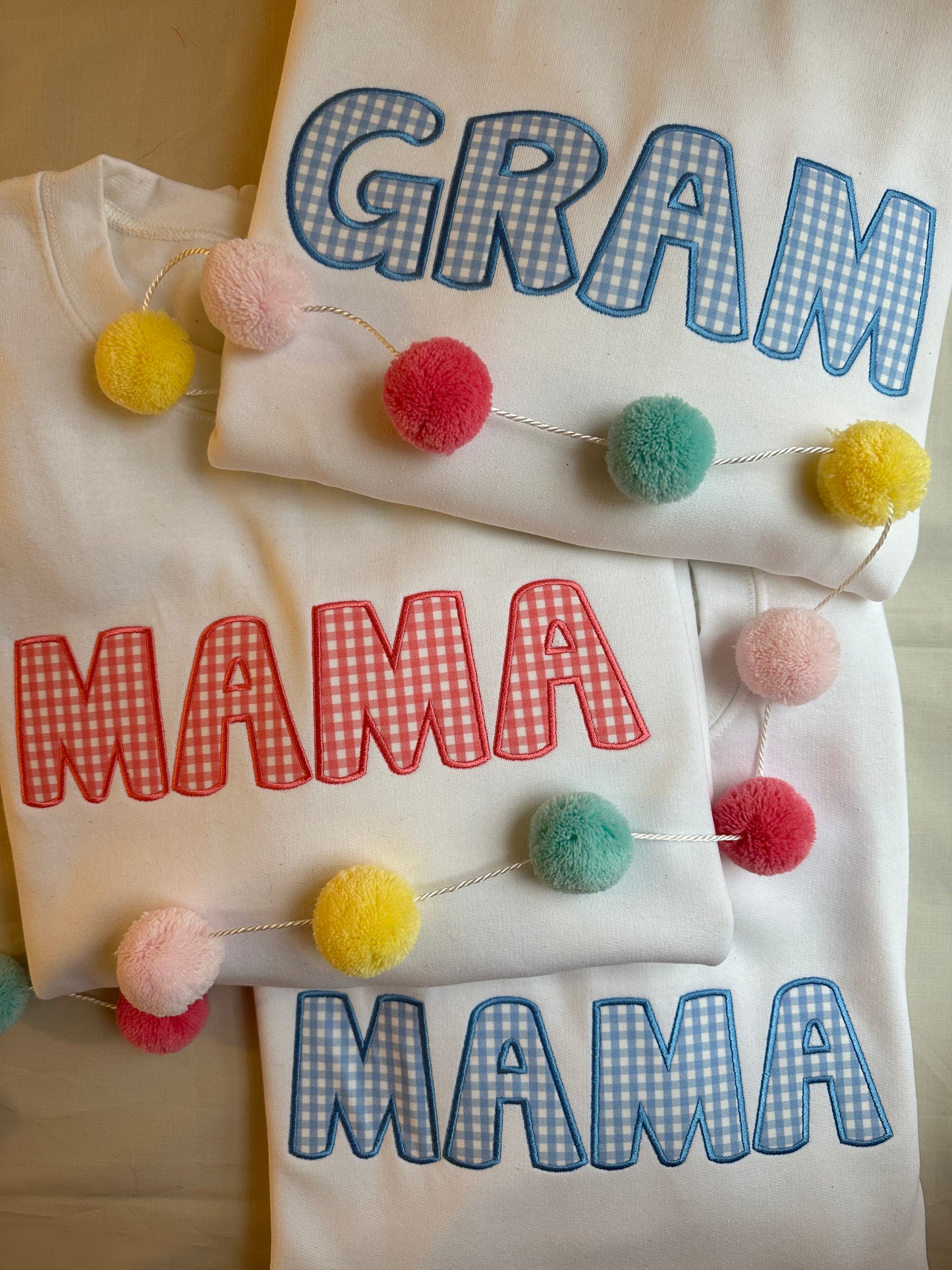 Custom Embroidered Sweatshirt w/ YOUR Baby Onesies
