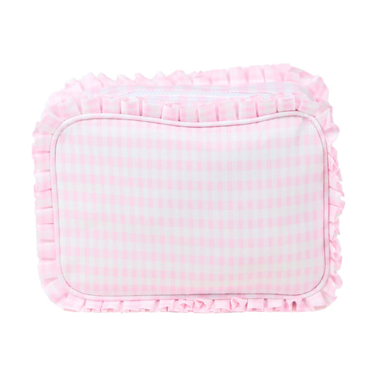 Pink Ruffle Everything Nylon Bag