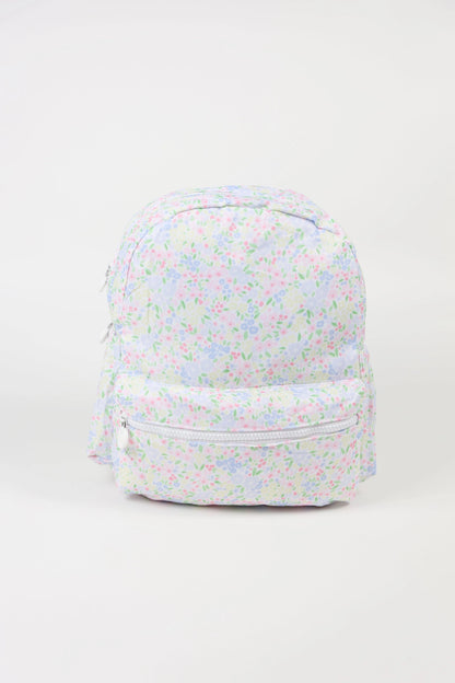 Pink Floral Nylon Backpack