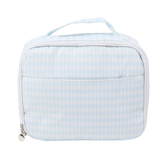 Personalized Blue Gingham Lunchbox