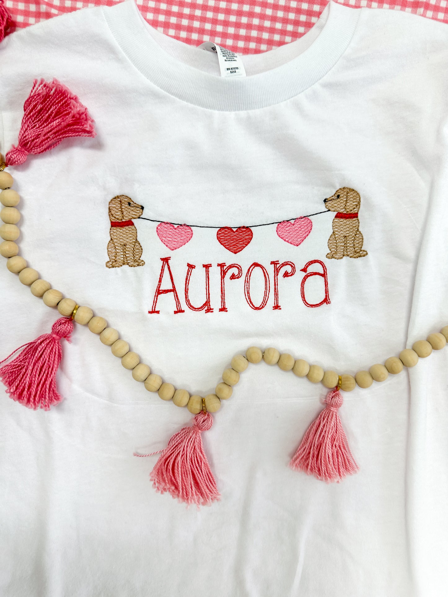 Puppy Heart Banner Personalized Children's T-Shirt