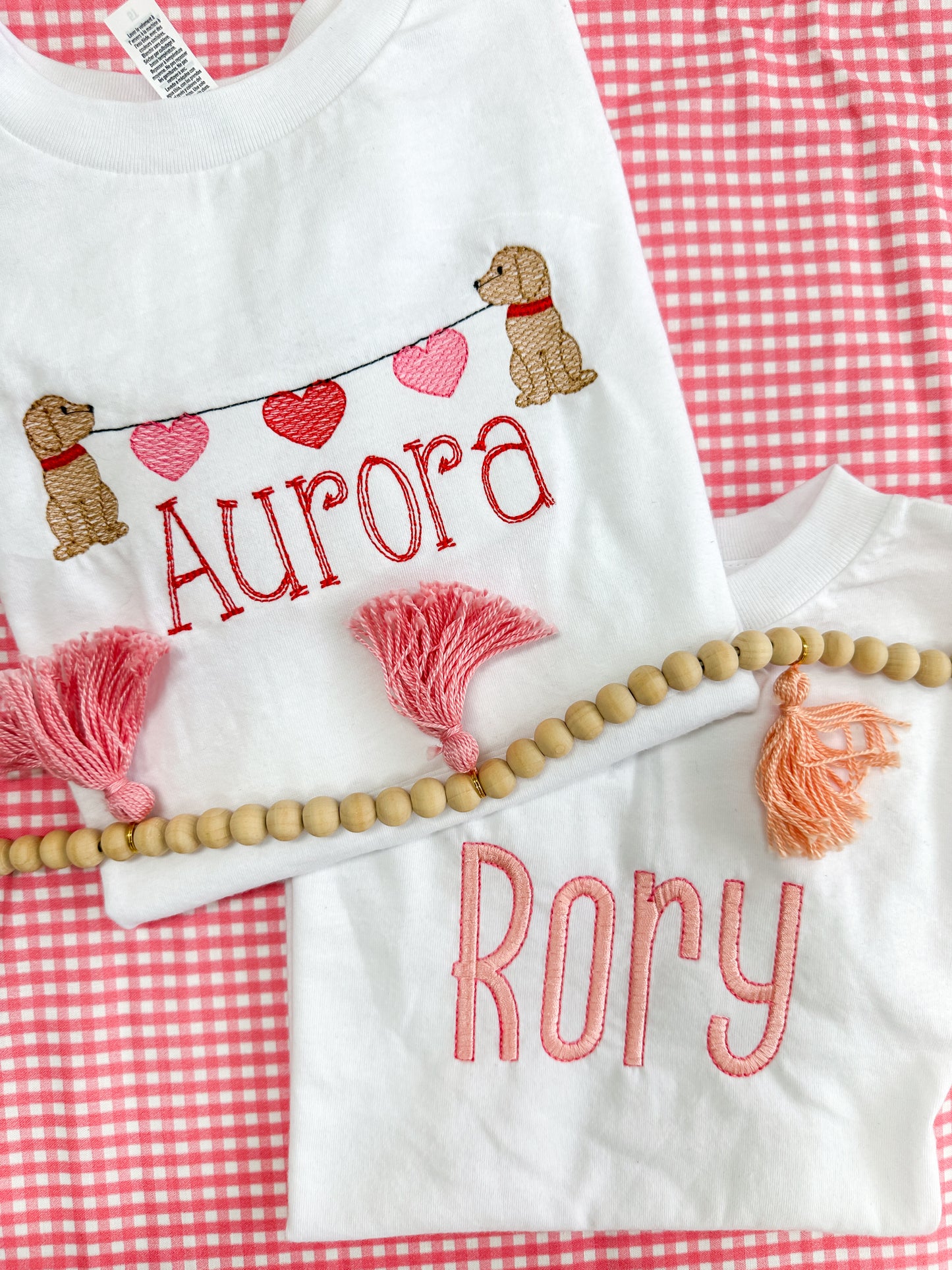 Puppy Heart Banner Personalized Children's T-Shirt