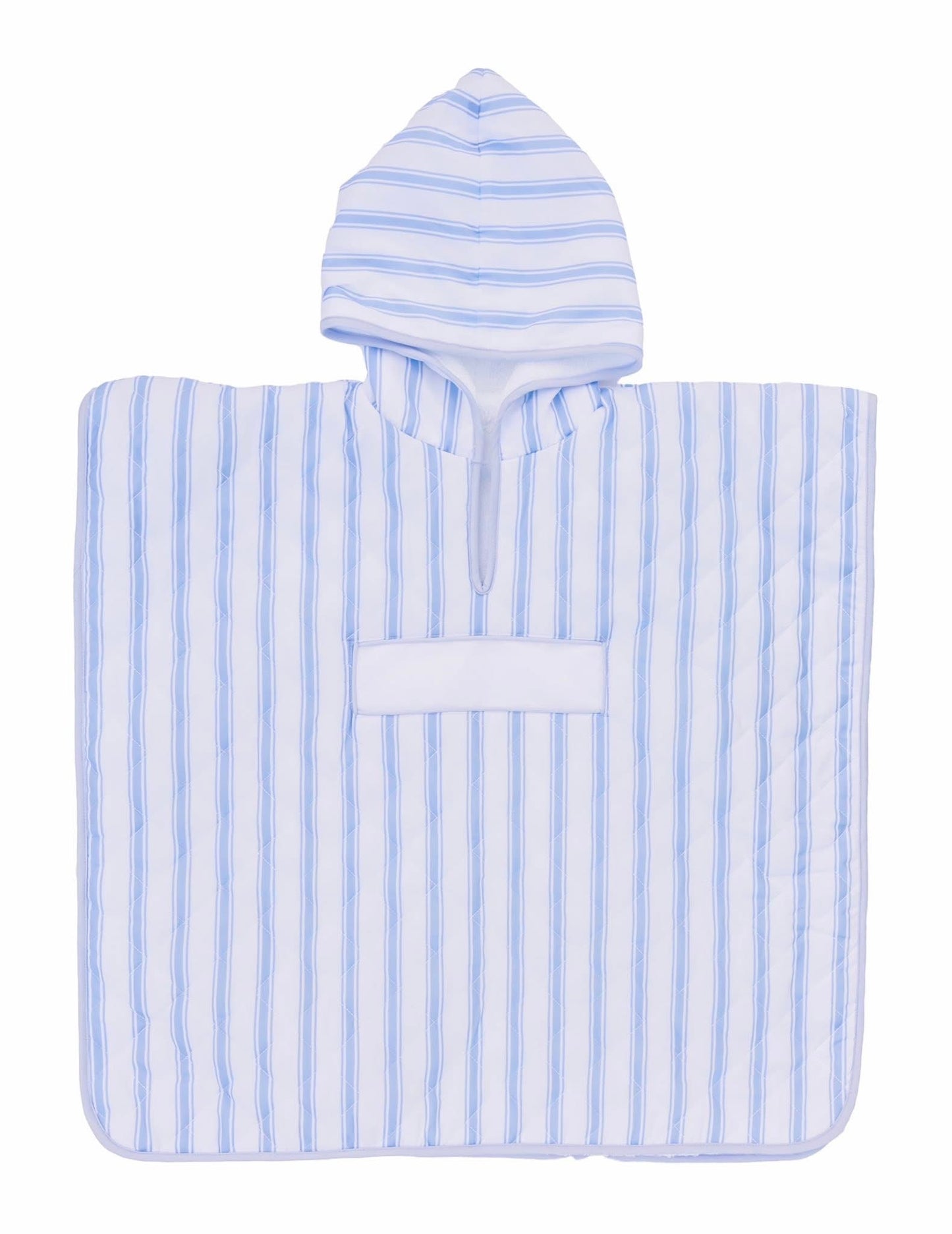 Embroidered Quilted Hooded Towel - Stripes