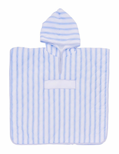 Embroidered Quilted Hooded Towel - Stripes