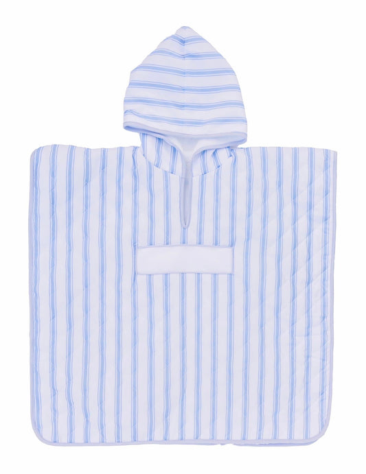 Embroidered Quilted Hooded Towel - Stripes