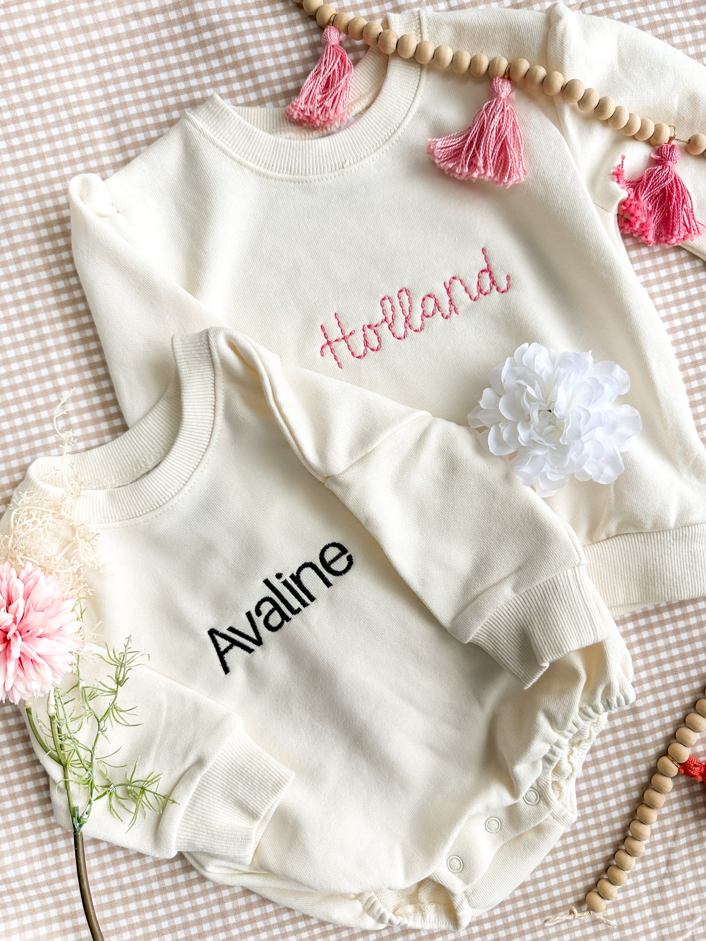 Personalized Unisex Sweatshirt Bubble Romper