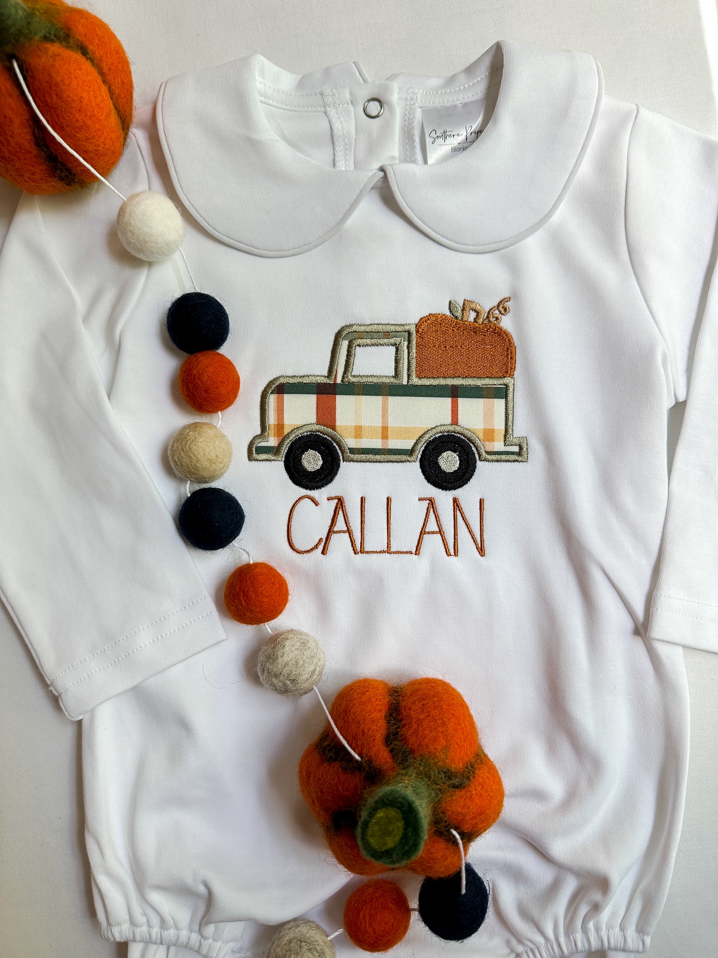 Personalized Fall Truck Bubble OR T-Shirt