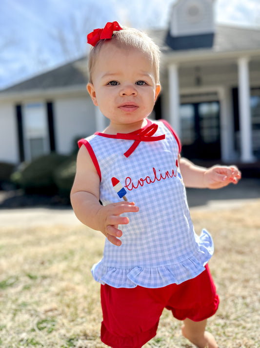 Red, White, Blue Ruffle Set