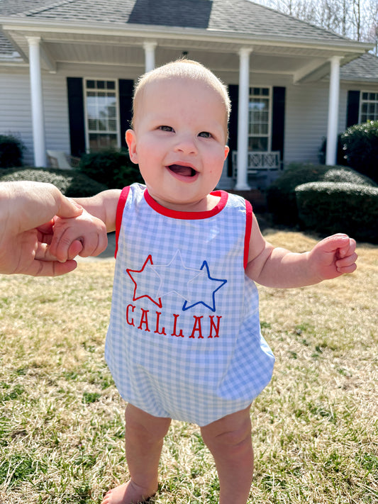 Red, White, Blue Romper