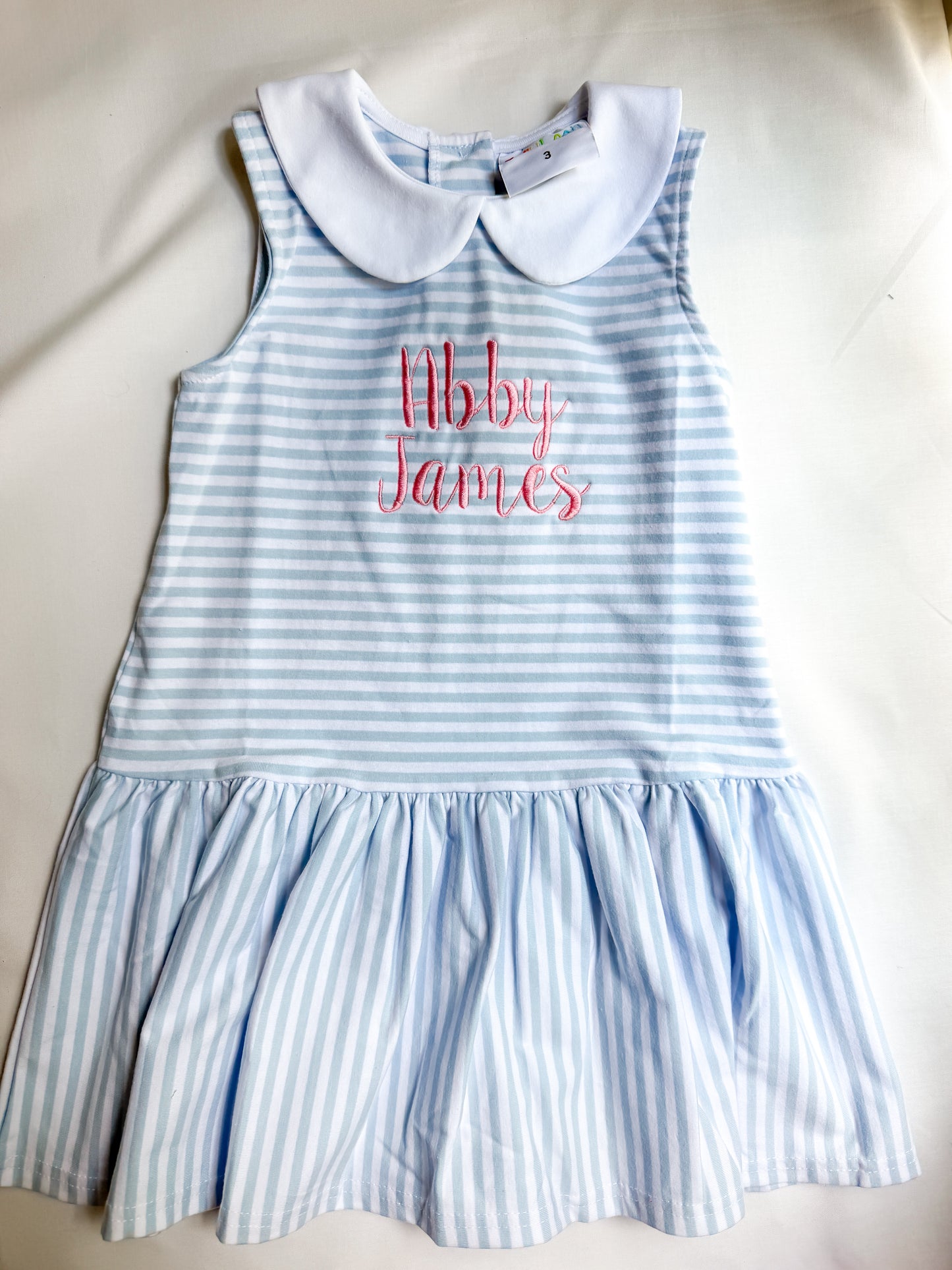 Blue Striped Dress