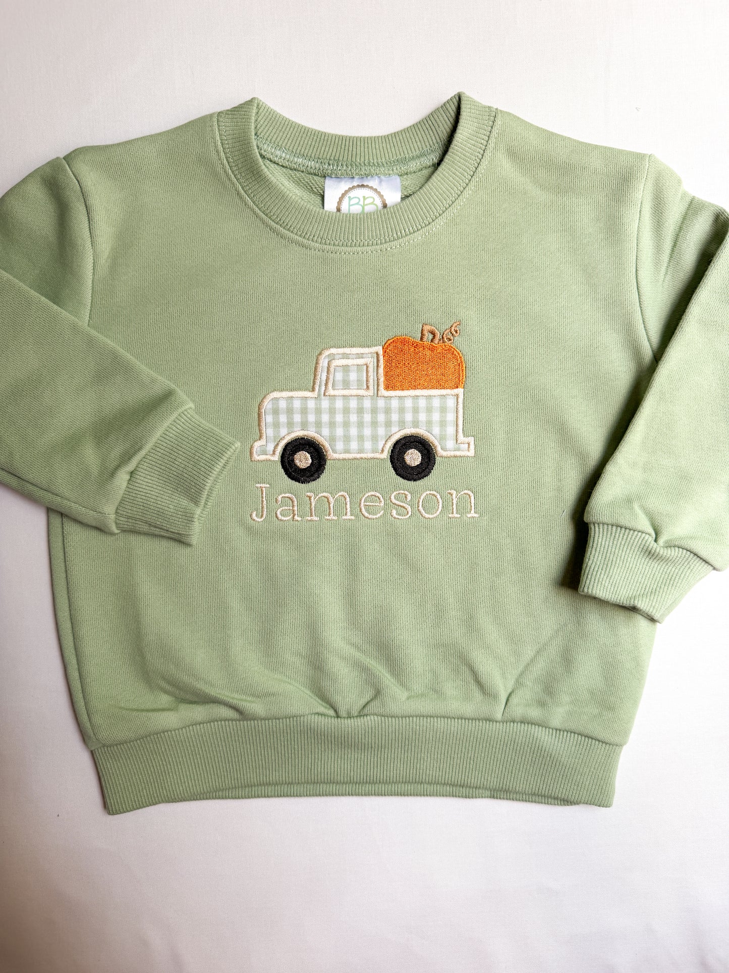 Personalized Pumpkin Truck Sweatshirt