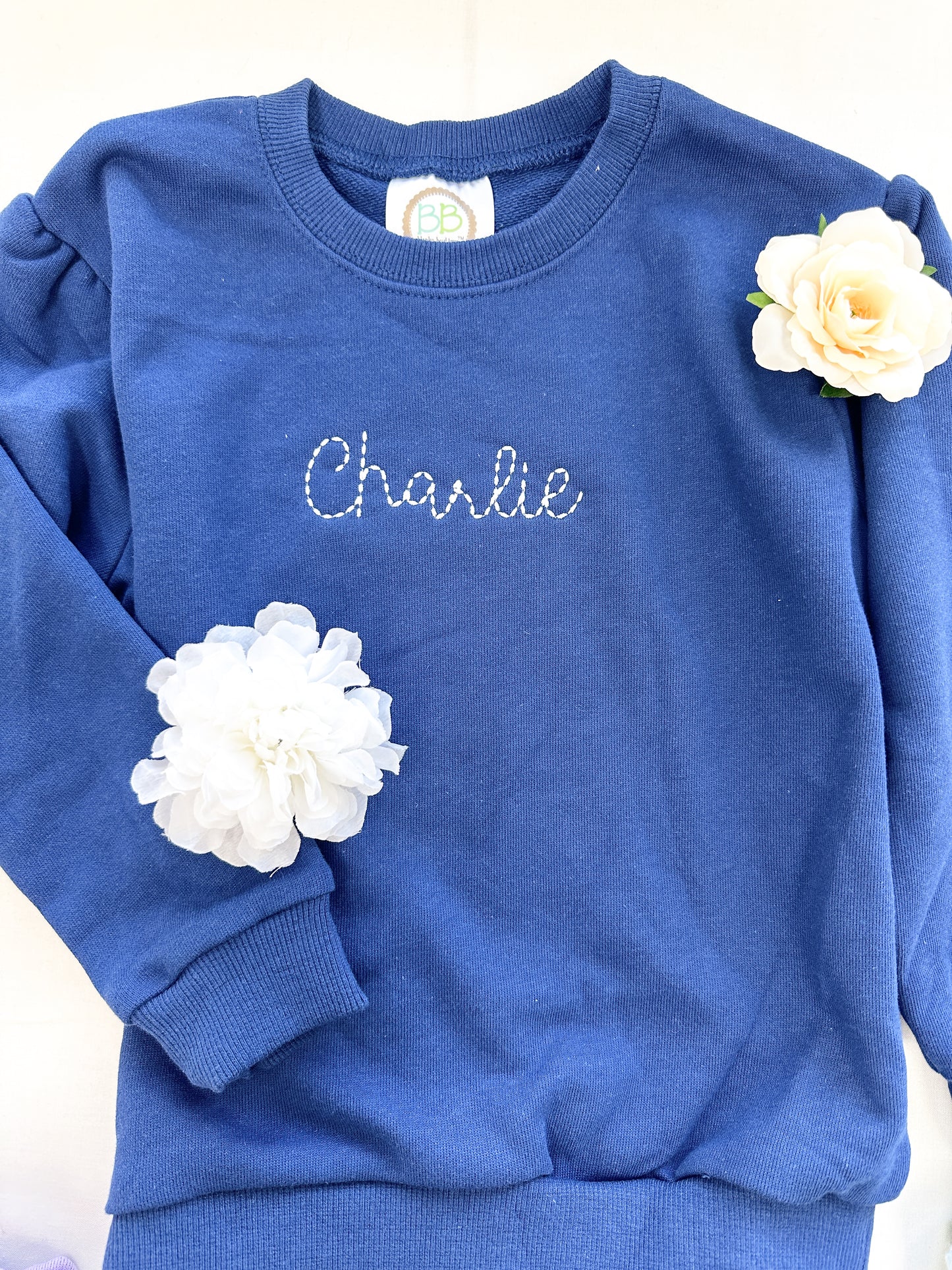 Personalized Puff Sleeve Sweatshirt