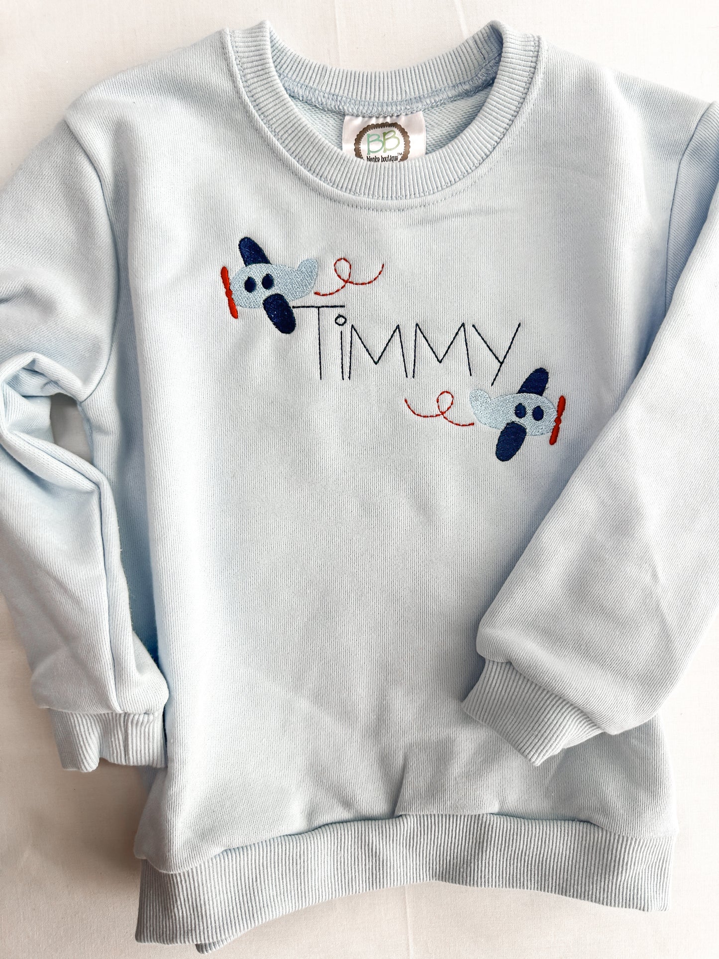 Personalized Airplane Sweatshirt