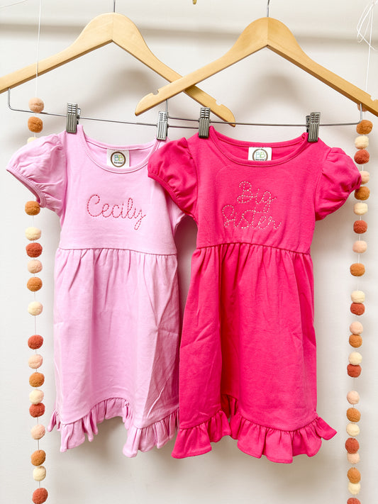 Personalized Girls Ruffle Dress