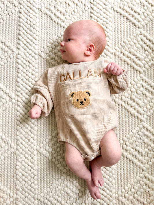 Personalized Teddy Bear Romper