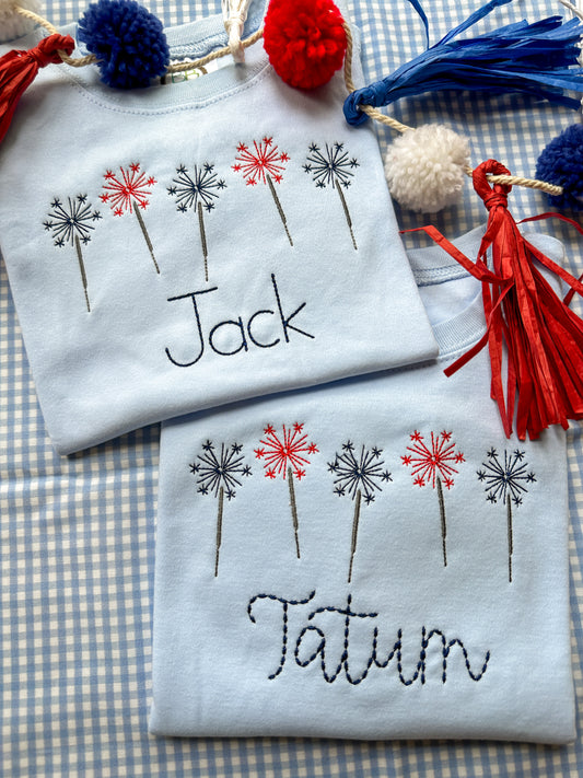 Personalized Sparklers T-Shirt