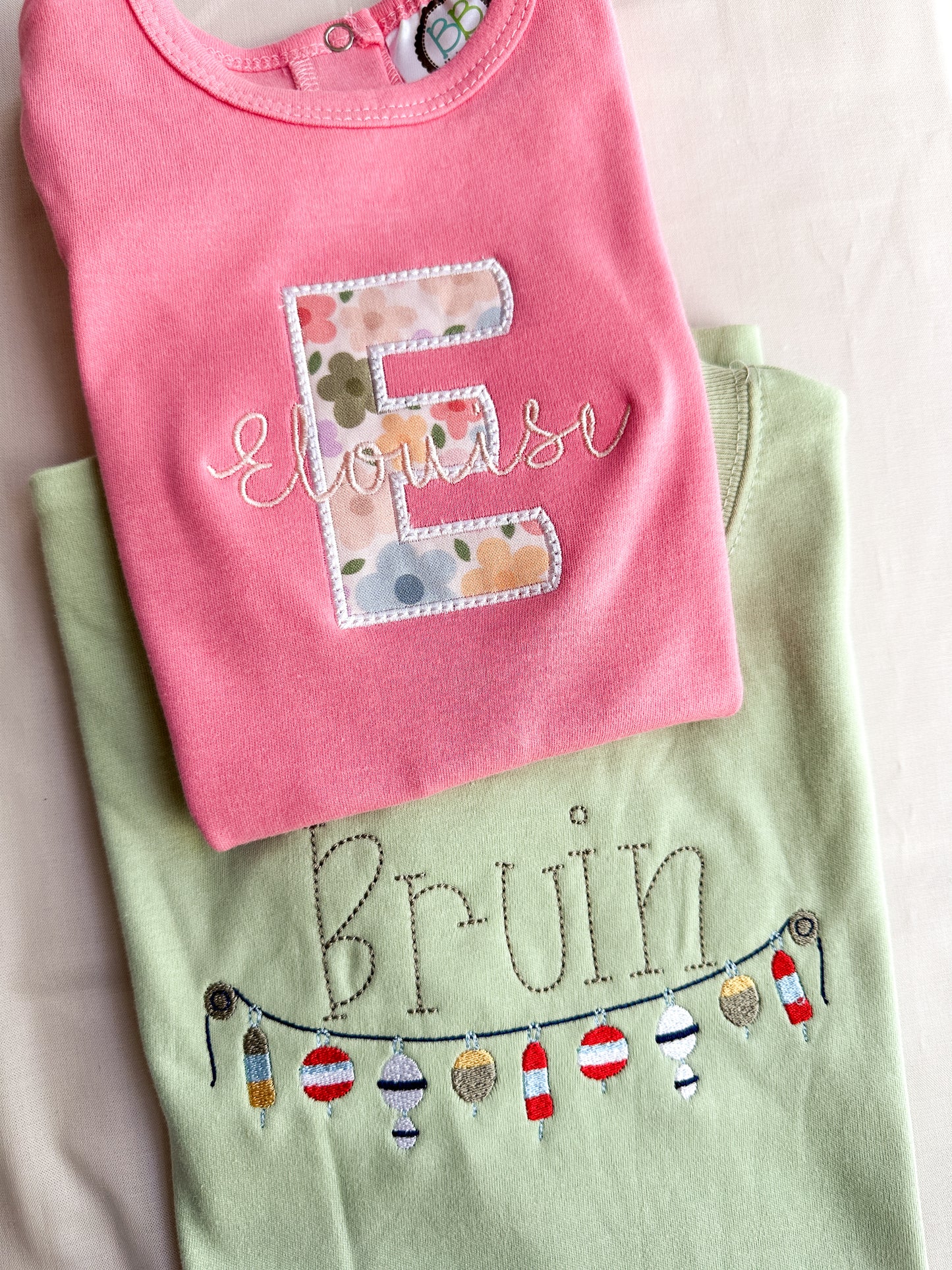 In Full Bloom Personalized Girl's Infant Bodysuit