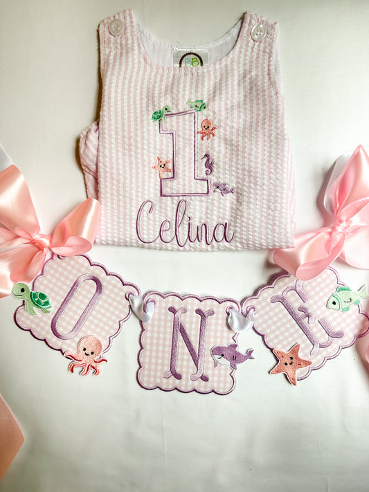 ONEder The Sea First Birthday - Girl