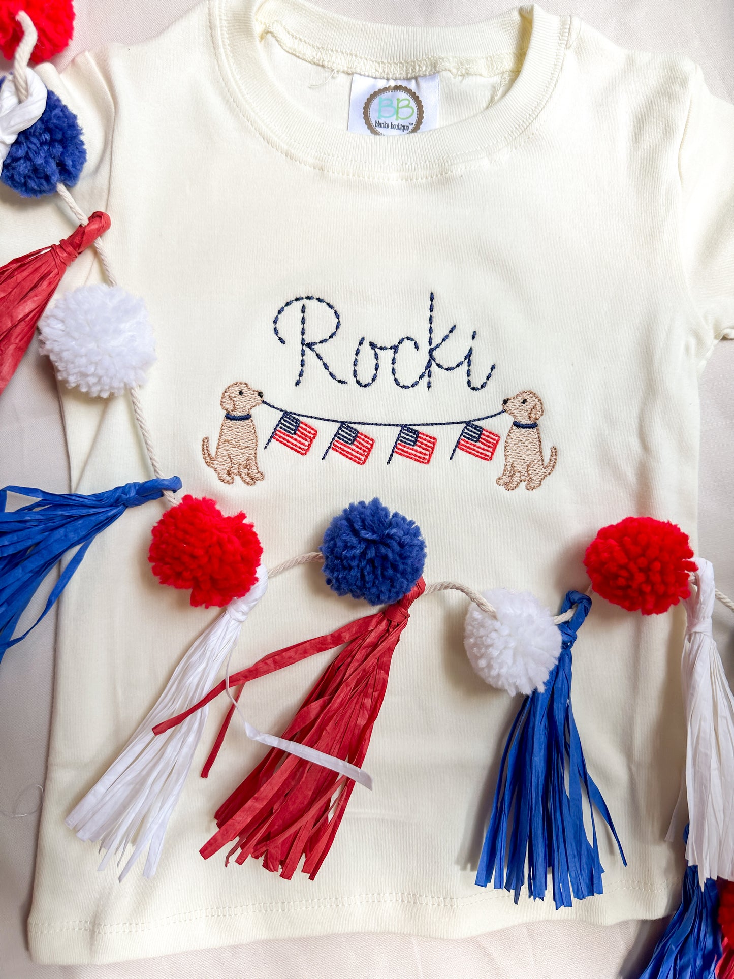 Personalized Patriotic Dog T-Shirt