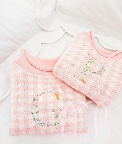 Gingham Rollneck Sweater