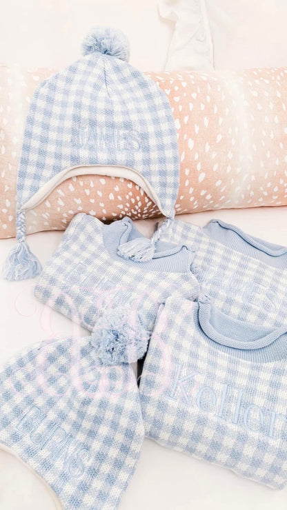 Gingham Rollneck Sweater