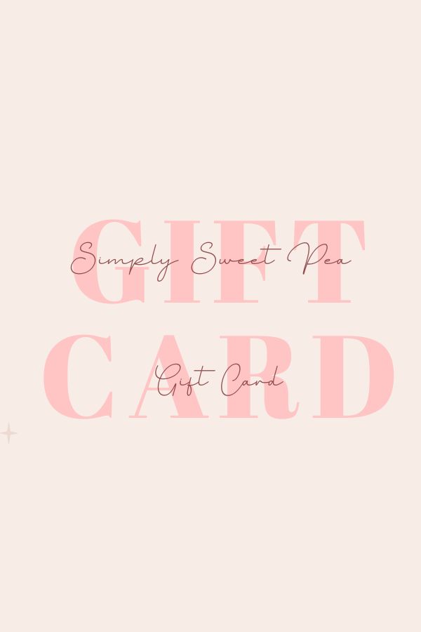 Simply Sweet Pea Gift Card